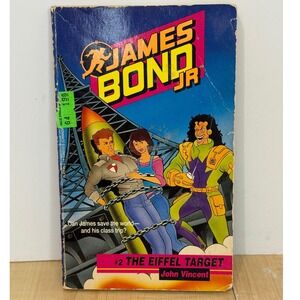 James Bond Jr #2 The Eiffel Target John Vincent 1991 Puffin Paperback Book 007
